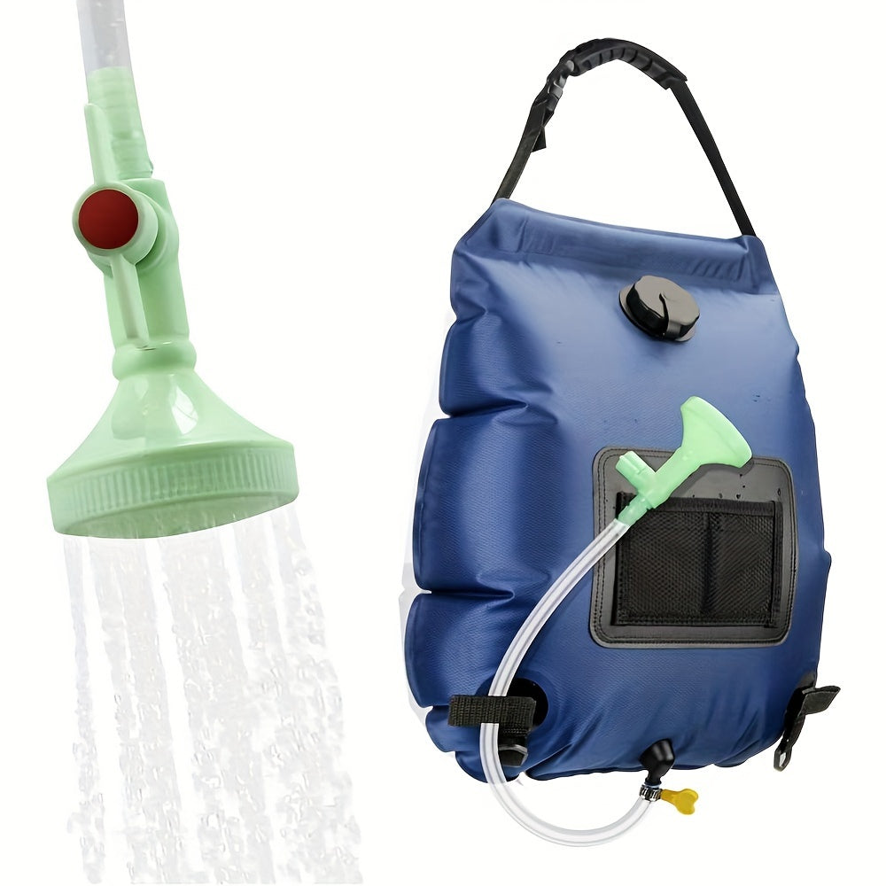SunnyFlow Solar-Dusche Sack – Praktisch, Auslaufsicher und Mit Temperaturmesser