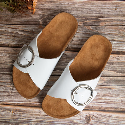 Moderne Damen Sandalen mit Metallverschluss – Komfortabel und Stilvoll für Jedes Jahr