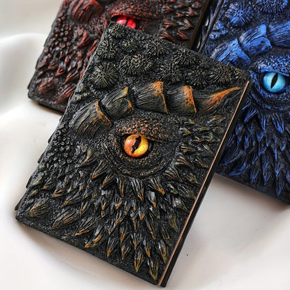 Fantasy Notizbuch mit Drachenauge – Robust und Kunstvoll