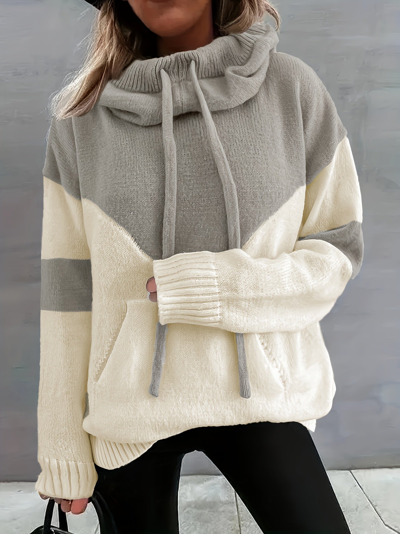 Lena Color Block Hoodie - Stylisch und Bequem für Damen