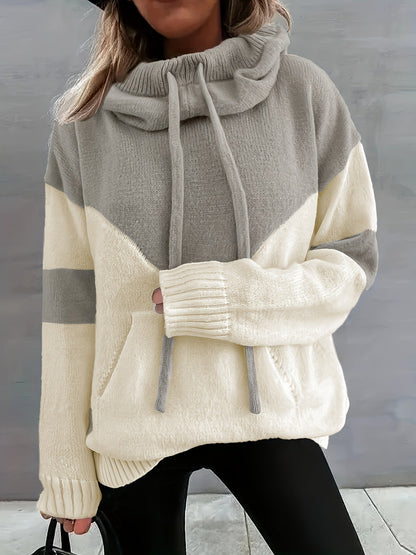 Lena Color Block Hoodie - Stylisch und Bequem für Damen