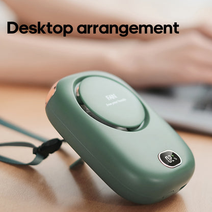 USB wiederaufladbarer Mini Nackenventilator – Leicht mit einstellbaren Geschwindigkeiten