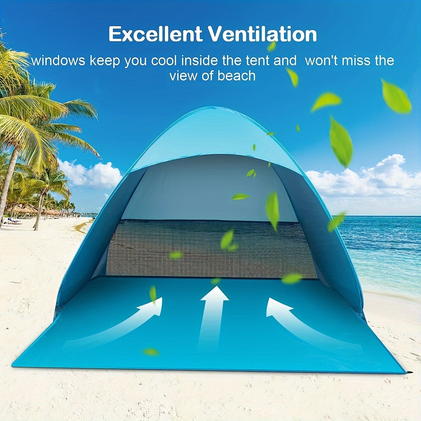 BreezeShield Strandzelt – Schutz und Komfort für jeden Strandtag