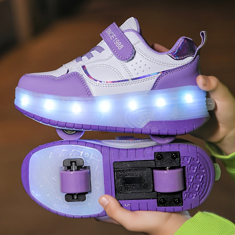 FlashRider Leuchtende Rollschuh-Sneakers – Für Kinder mit Lichterspektakel