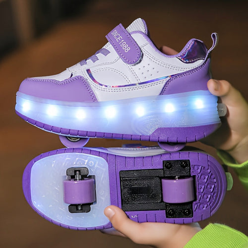 FlashRider Leuchtende Rollschuh-Sneakers – Für Kinder mit Lichterspektakel