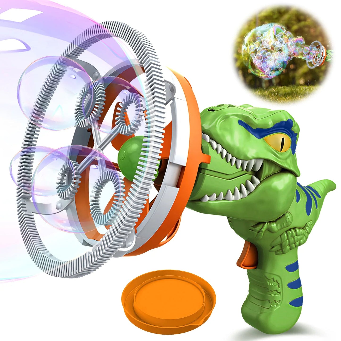 Dinosaurier-Seifenblasenpistole – Bubbles und Spaß