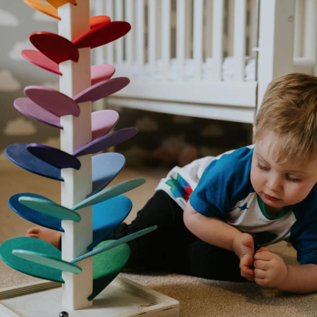 Regenbogen Holzbaum Spielzeug – Lehrreiches und Natürliches Spielvergnügen