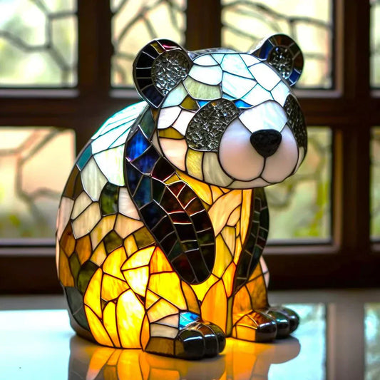 Künstlerische Glasmozaik Tierlampe – Farbe und Atmosphäre im Haus