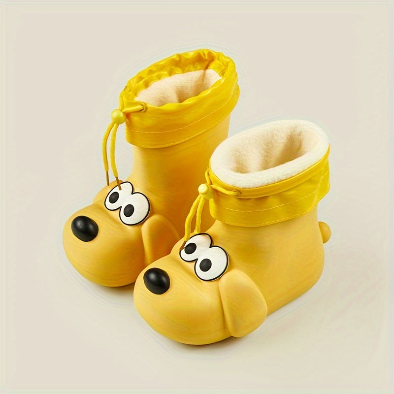 Plüsch Welpen Gummistiefel für Kinder – Warm und verspielt für regnerische Tage
