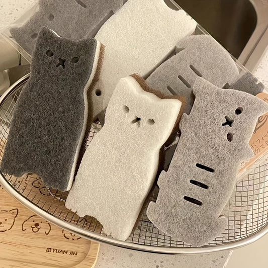 Purrfect Clean Katzen-Sponzenset – Nachhaltig, Niedlich und Superfunktional