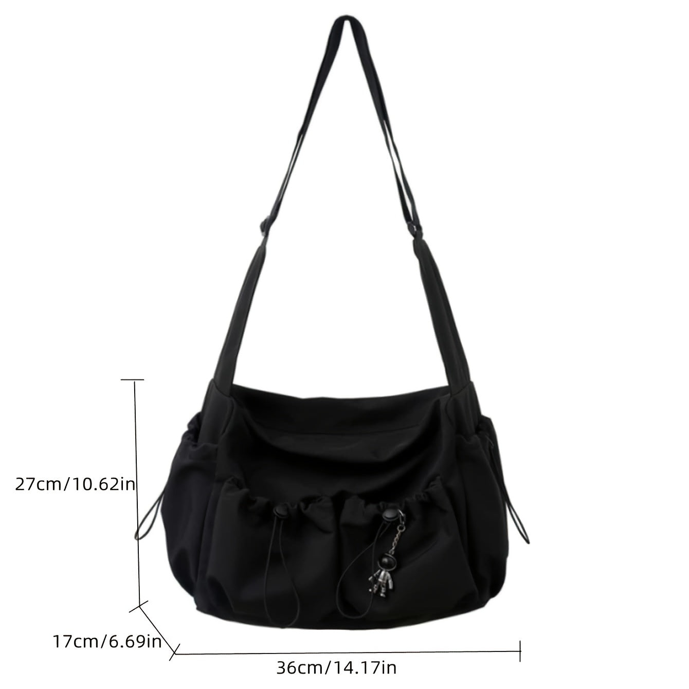 UrbanEase Umhängetasche – Kordelzug Schultertasche mit großer Kapazität