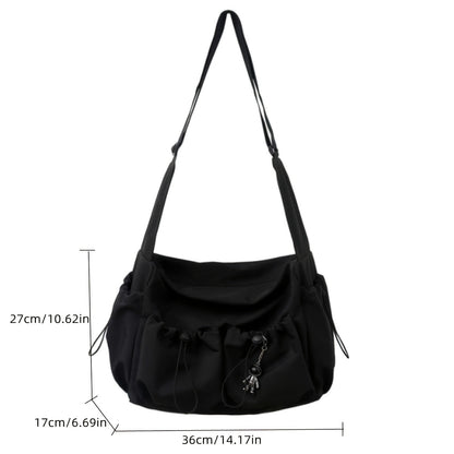 UrbanEase Umhängetasche – Kordelzug Schultertasche mit großer Kapazität