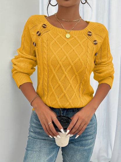 Luxus Knopfpullover – Bequem und stilvoll für jede Gelegenheit