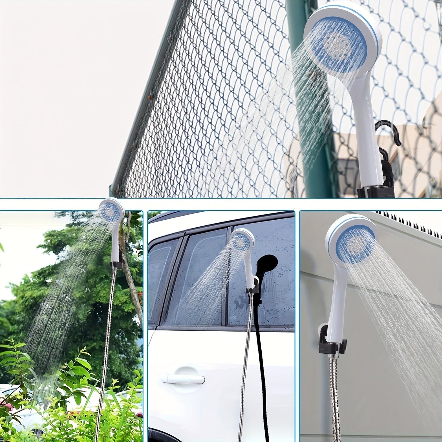 Tragbare Campingdusche – Handheld mit Wasserfiltersystem