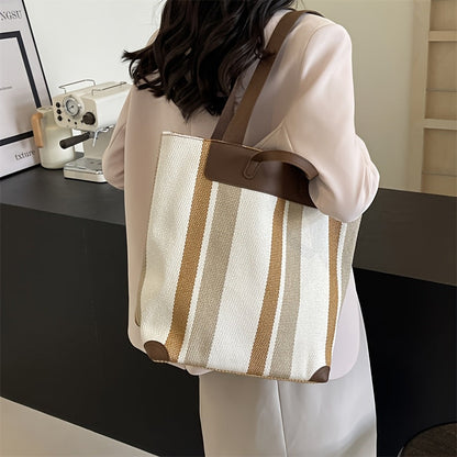 MetroStripe Casual Tote – Funktionalität und Design