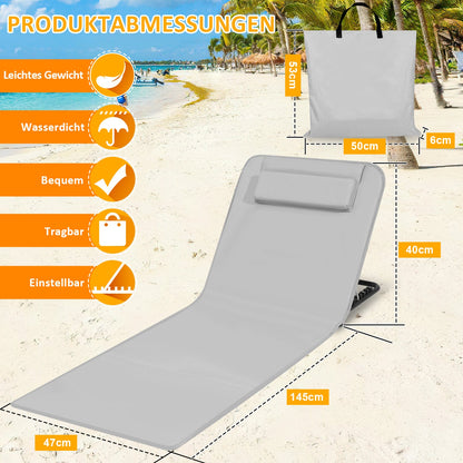 RelaxMate Tragbares Strandbett – Komfort und Bequemlichkeit Unterwegs
