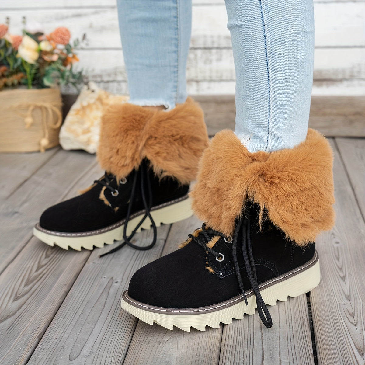 Lieke Winterstiefel mit Schnürung - Für Stil und Wärme