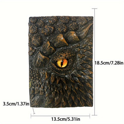 Fantasy Notizbuch mit Drachenauge – Robust und Kunstvoll