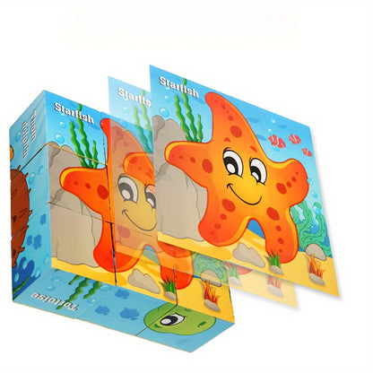 Bunte Blockpuzzle Abenteuer - Lernspielzeug für Kinder