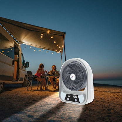 Tragbarer solarbetriebener Ventilator und Nachtlicht – Multifunktional und wiederaufladbar