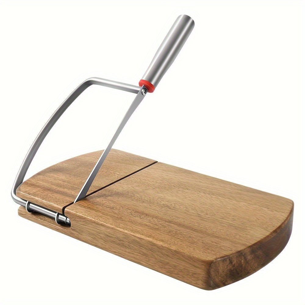 Artisan Acacia Käsemesser – Klinge aus Edelstahl auf elegantem Holzsockel
