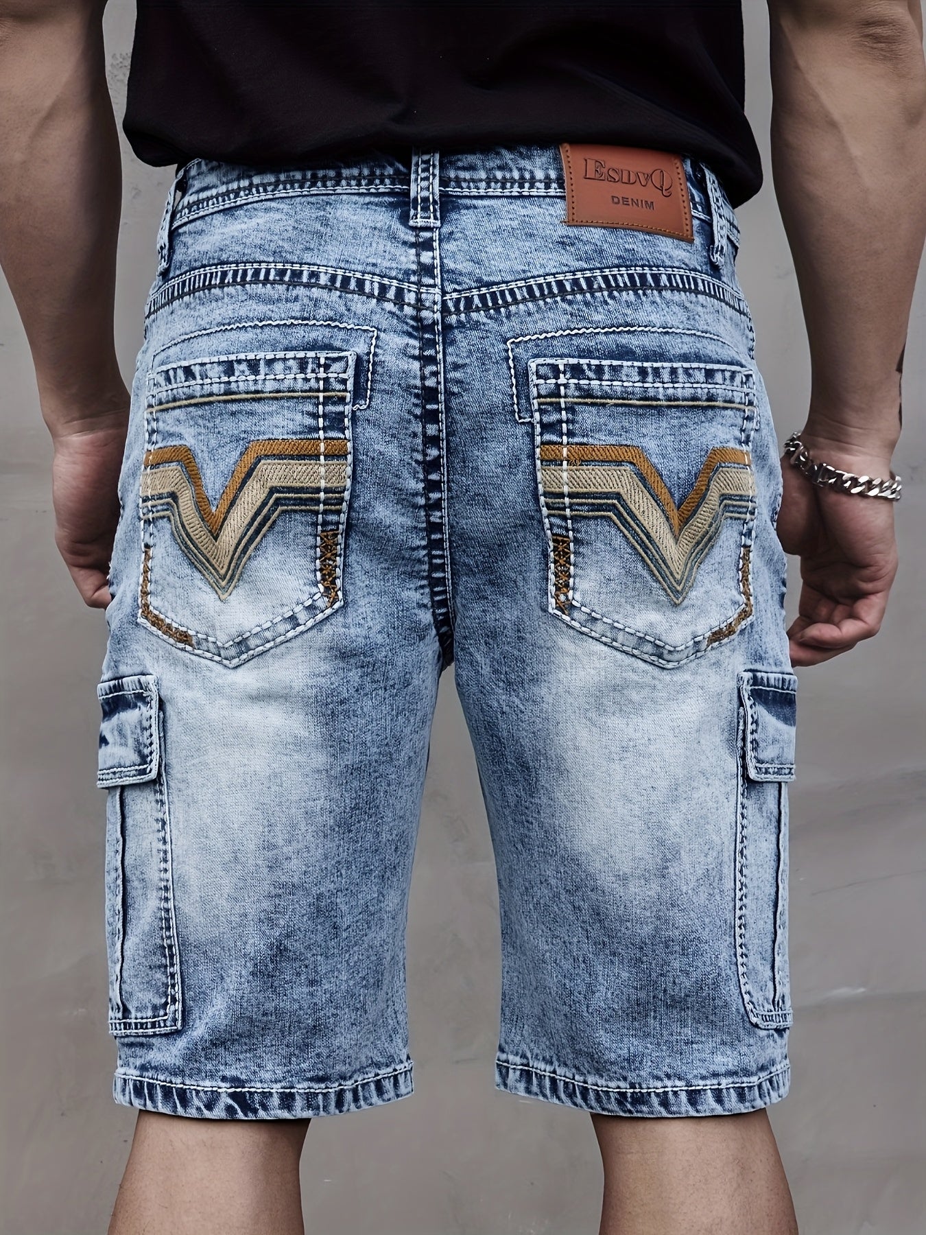 Herren Multi-Pocket Denim Shorts - Praktisch und Komfortabel