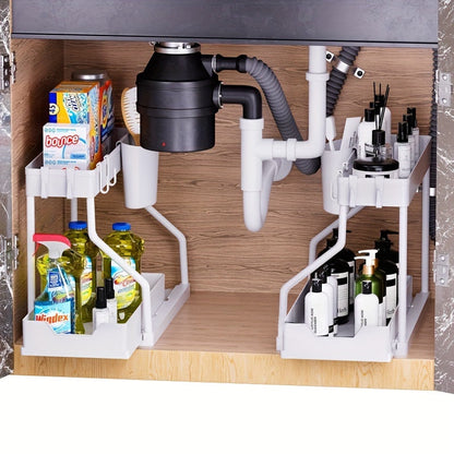 Kompaktes 2-Lagiges Regalsystem – Intelligent und Platzsparend für Jeden Schrank