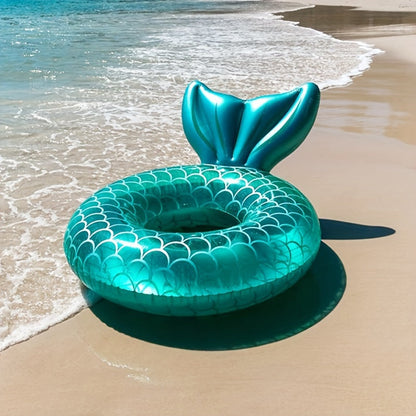 Mermaid Scale Aufblasbarer Pool Float – Ergonomisches Design mit Kissen