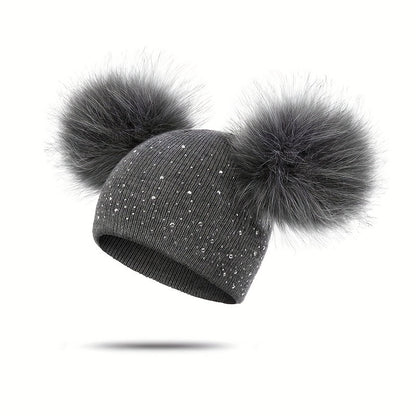 Lily Mädchen Pompon Mütze - Verspielt und Warm für die Wintermonate