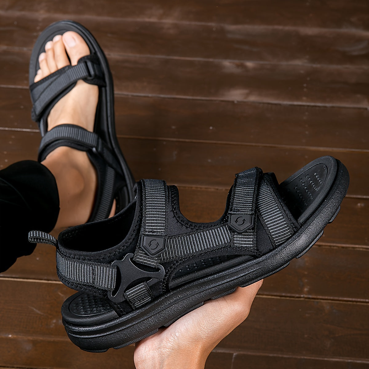 TrailVent Atmungsaktive Herren-Sandalen – Bequemer Outdoor-Grip