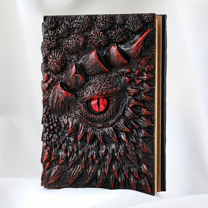 Fantasy Notizbuch mit Drachenauge – Robust und Kunstvoll