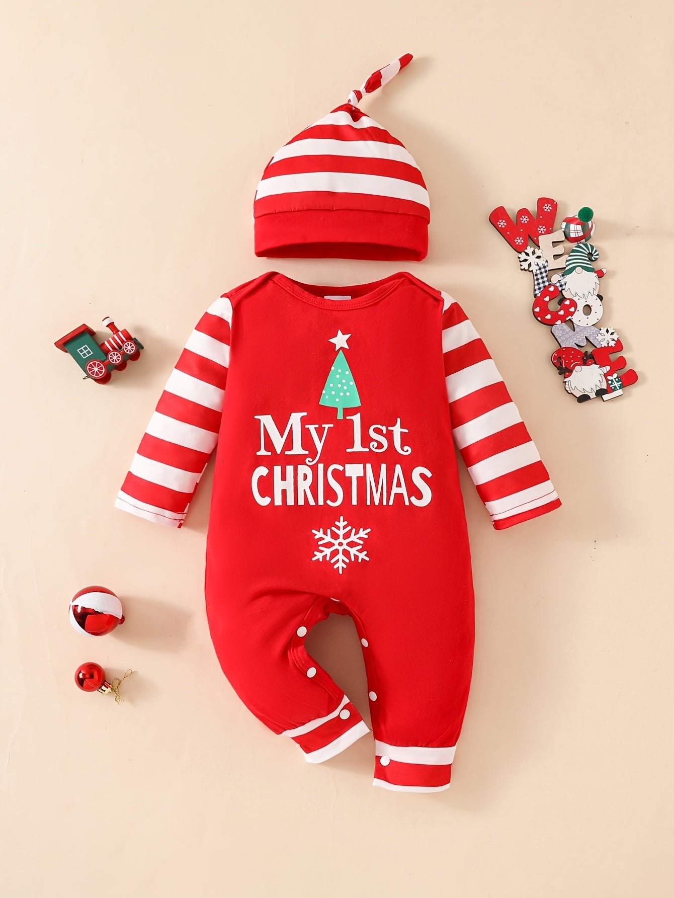 Liebes Weihnachtsbody-Set - Für Babys Erste Weihnachtserinnerungen