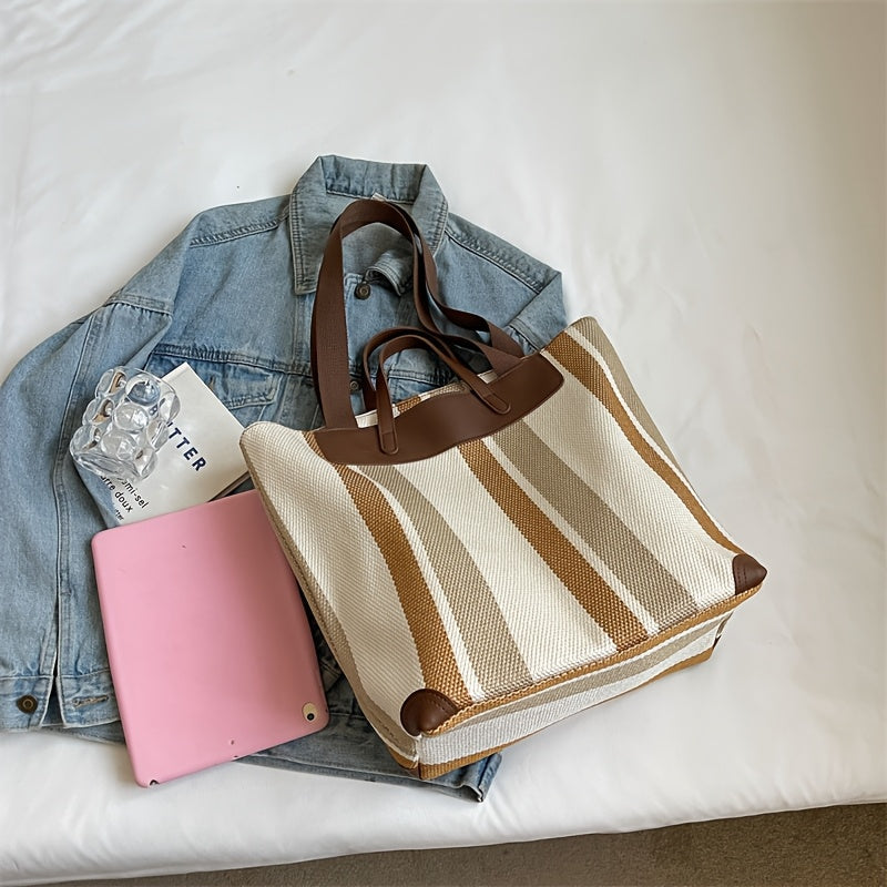 MetroStripe Casual Tote – Funktionalität und Design