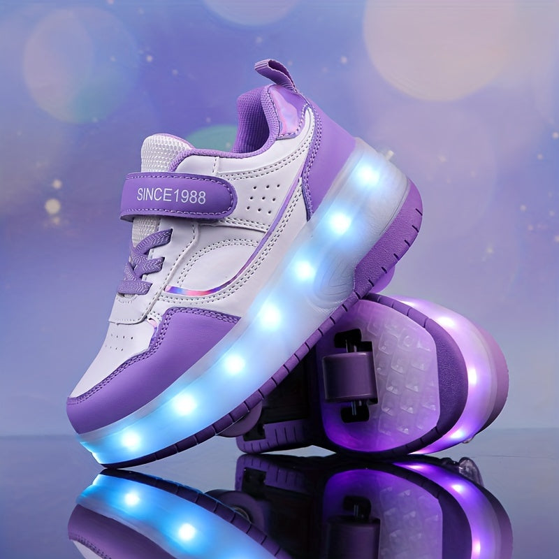 FlashRider Leuchtende Rollschuh-Sneakers – Für Kinder mit Lichterspektakel