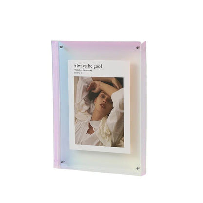 Lebendiger Acryl-Displayrahmen – Moderner farbiger Bilderhalter