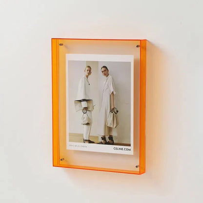 Lebendiger Acryl-Displayrahmen – Moderner farbiger Bilderhalter