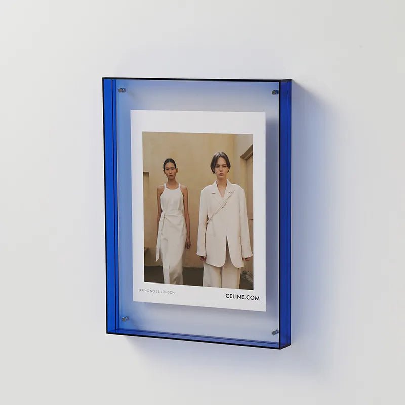 Lebendiger Acryl-Displayrahmen – Moderner farbiger Bilderhalter
