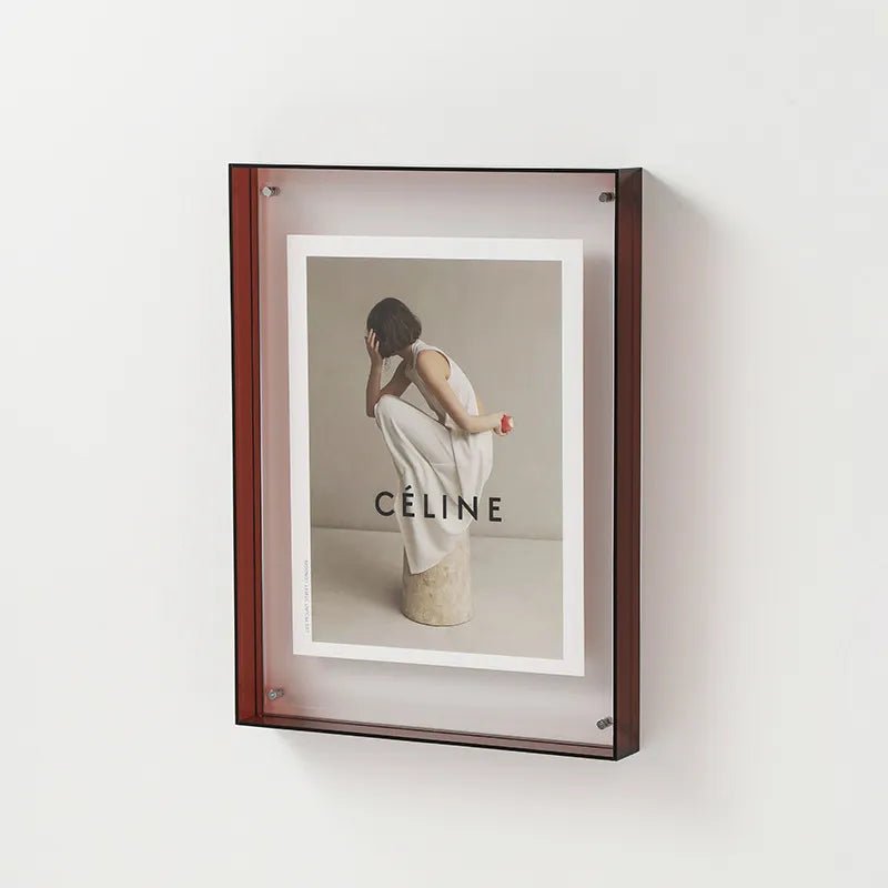Lebendiger Acryl-Displayrahmen – Moderner farbiger Bilderhalter