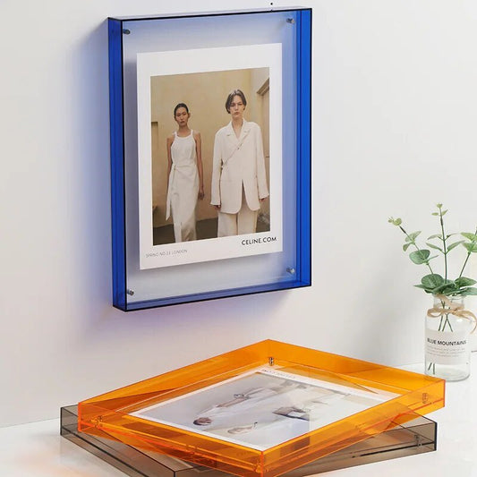 Lebendiger Acryl-Displayrahmen – Moderner farbiger Bilderhalter