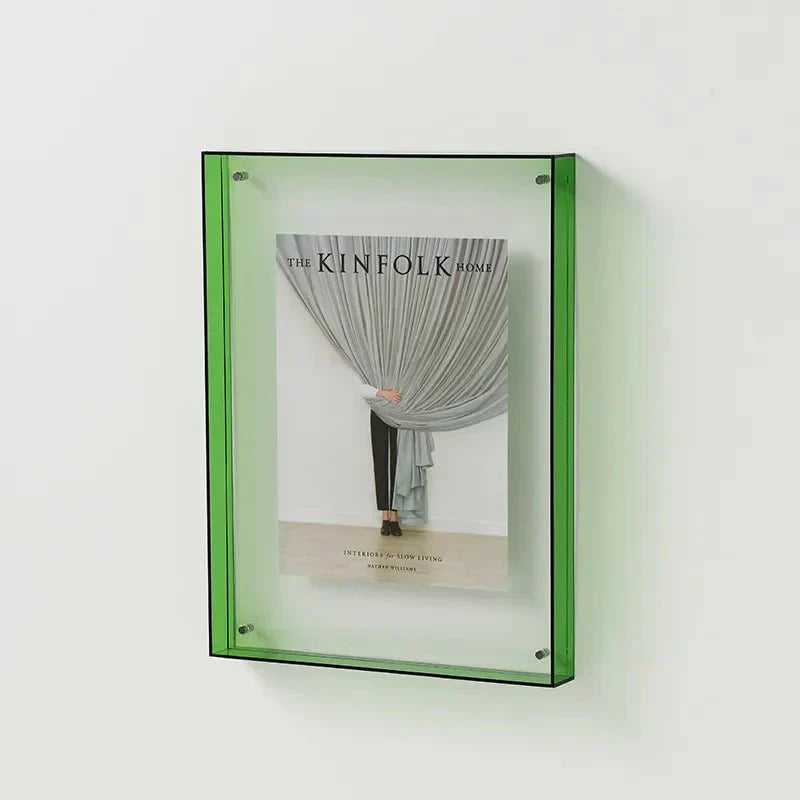 Lebendiger Acryl-Displayrahmen – Moderner farbiger Bilderhalter