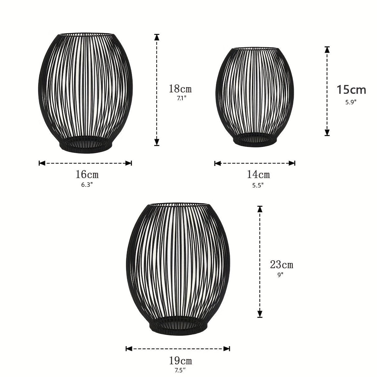 Lumière Draht-Kerzenhalter Set – Minimalistisches Design für stimmungsvolle Beleuchtung