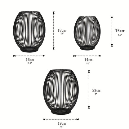 Lumière Draht-Kerzenhalter Set – Minimalistisches Design für stimmungsvolle Beleuchtung