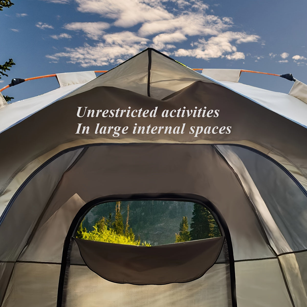 QuickCamp Zelt - Schnell aufzubauendes Zelt mit UV-Schutz für 4 Personen