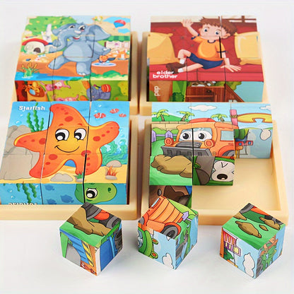 Bunte Blockpuzzle Abenteuer - Lernspielzeug für Kinder