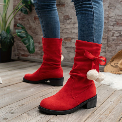 Lena Winterstiefel mit Pompon - Für Einen Verspielten Winterlook