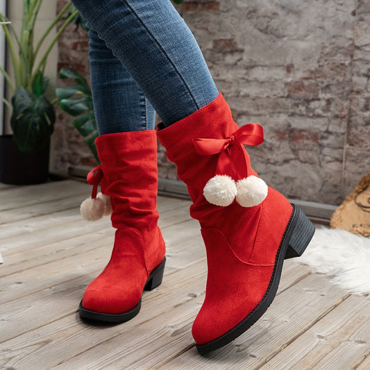 Lena Winterstiefel mit Pompon - Für Einen Verspielten Winterlook