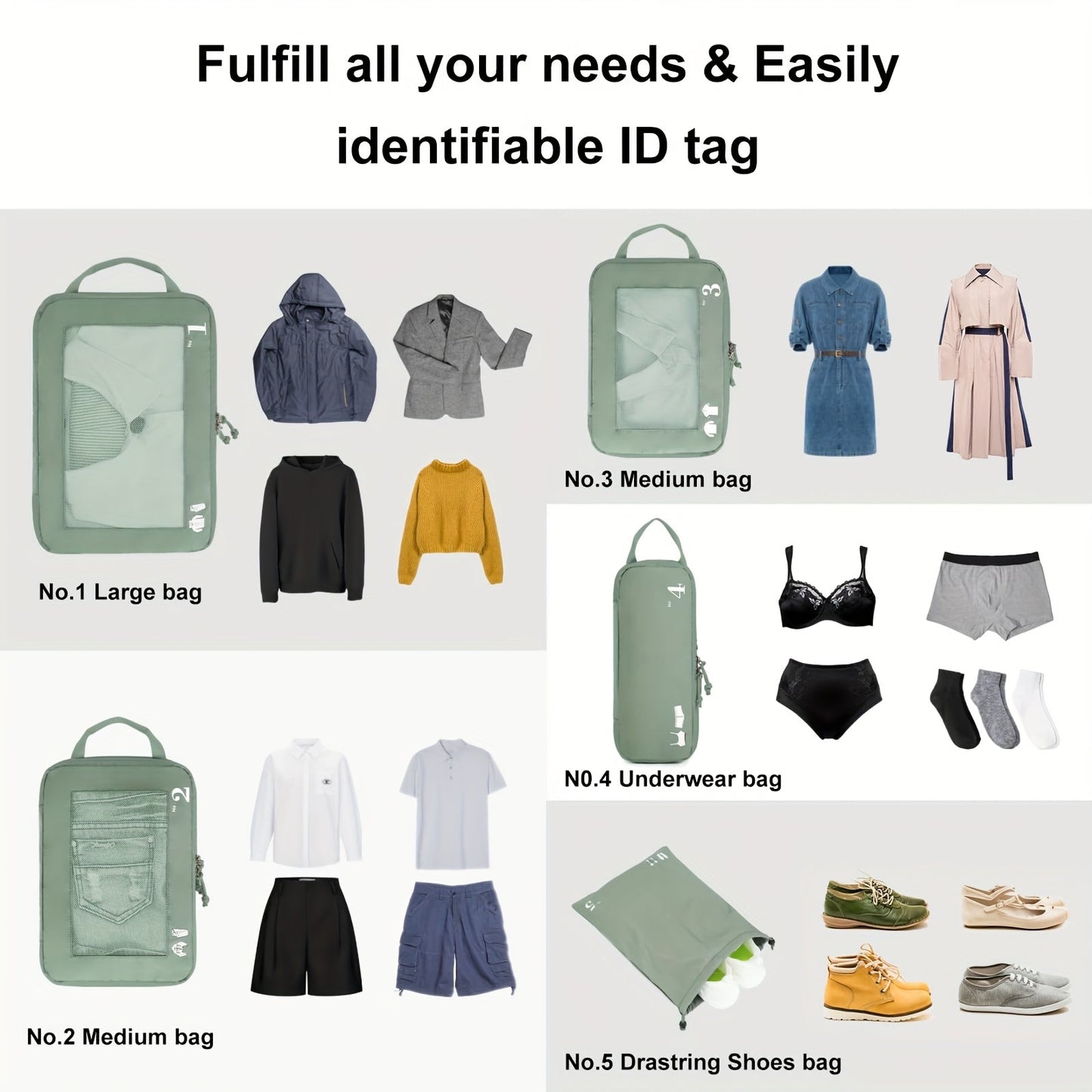 TravelSmart Kompressions-Reiseorganizer-Set – Effiziente Gepäcklösung