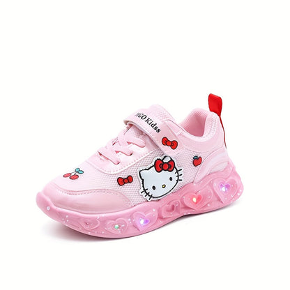 Leuchtende Hello Kitty Sneakers – Atmungsaktive und Gepolsterte Spaßschuhe