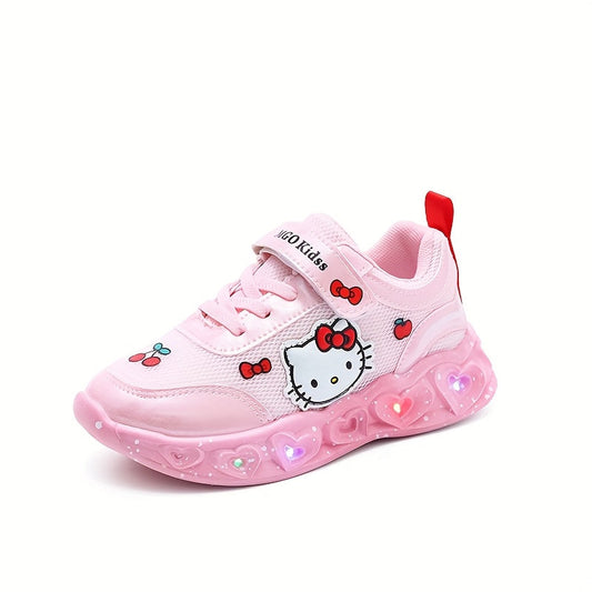 Leuchtende Hello Kitty Sneakers – Atmungsaktive und Gepolsterte Spaßschuhe