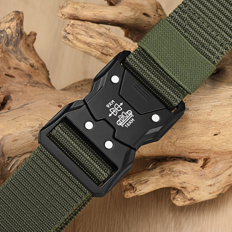 Unisex Taktischer Nylon Gürtel – Robust, Atmungsaktiv und Vielseitig